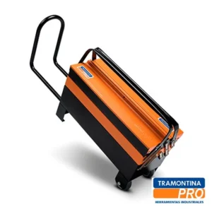 Caja metálica porta herramientas con ruedas. Cargobox TRAMONTINA PRO