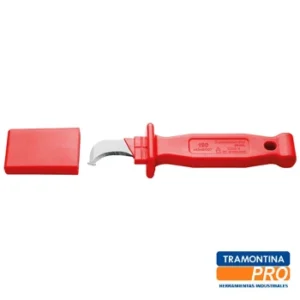Cuchillo curvo pelacable 7" dieléctrico 1000v. TRAMONTINA PRO