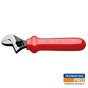 Llave francesa 12" dieléctrica doble capa 1000v. TRAMONTINA PRO